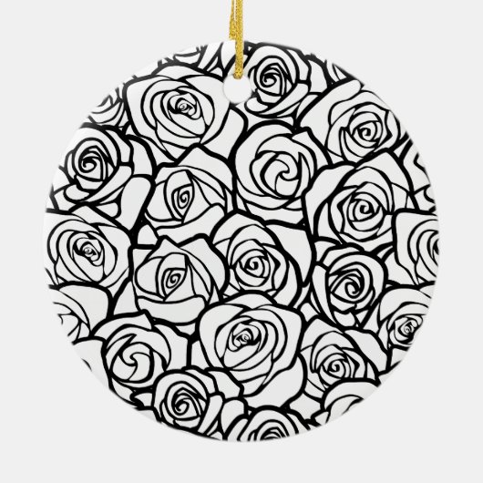 ヴィンテージガーリーのバラ セラミックオーナメント (裏面)