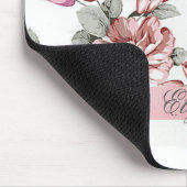 ヴィンテージガーリーシックな花パーソナライズされた- マウスパッド (コーナー)