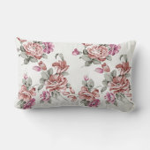 ヴィンテージガーリーシックな花パーソナライズされた- ランバークッション (裏面)