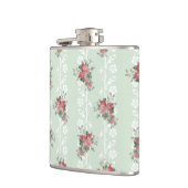 ヴィンテージガーリーピンクフローラ フラスク (左)