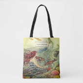 ヴィンテージガーリー海中の人魚パーソナライズされた トートバッグ (正面)