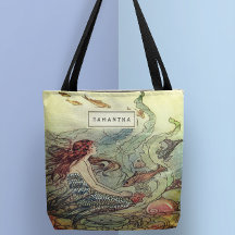 ヴィンテージガーリー海中の人魚パーソナライズされた