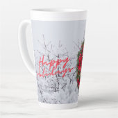 ヴィンテージガールお洒落クリスマスホリデー カフェラテマグ (左アングル)