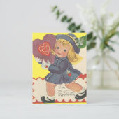 ヴィンテージガールとキャンディ・バレンタイン シーズンポストカード (スタンド正面)