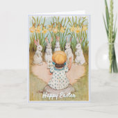 ヴィンテージガールと復活祭の歌 シーズンカード (正面)