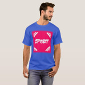 ヴィンテージガールのスポーツシャツデザイン Tシャツ (正面フル)