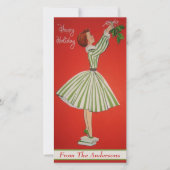 ヴィンテージガールぶら下がったズミストレカスタムート シーズンカード (正面)