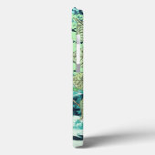 ヴィンテージガールアクアブラックバードパターンIphone Case-Mate iPhoneケース (裏面 / 左)