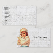 ヴィンテージガールアンドドーブキャグランジンバス 名刺 (正面/裏面)