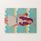 ヴィンテージガールアートコレクションパズル ジグソーパズル (横)