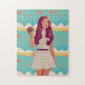 ヴィンテージガールアートコレクションパズル ジグソーパズル (縦)