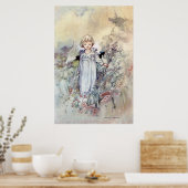 ヴィンテージガールインガーデンバイチャールズ・ロビンソン ポスター (キッチン)