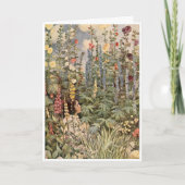 ヴィンテージガールインガーデンマザーズデイカード シーズンカード (正面)