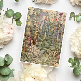 ヴィンテージガールインガーデンマザーズデイカード シーズンカード