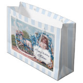 ヴィンテージガールインキャリッジドリブンLambs誕生日 ラージペーパーバッグ (正面アングル)