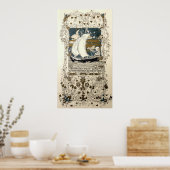 ヴィンテージガールインセーリングボートby Jessie Marion King ポスター (キッチン)