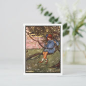 ヴィンテージガールインツリーバイフローレンスハリソン ポストカード