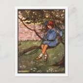 ヴィンテージガールインツリーバイフローレンスハリソン ポストカード (正面)