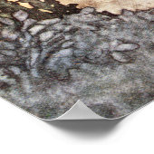 ヴィンテージガールインフラワーガーデンbyチャールズ・ロビンソン ポスター (角)