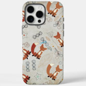 ヴィンテージガールウッドランド動物のキツネパターン Case-Mate iPhoneケース (裏面)