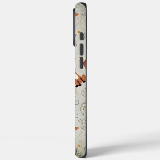 ヴィンテージガールウッドランド動物のキツネパターン Case-Mate iPhoneケース (裏面 / 左)