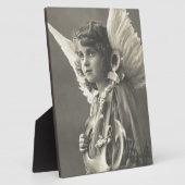 ヴィンテージガールエンジェルシンボルの希望1900年代いかり フォトプラーク (側面)