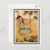 ヴィンテージガールオンスイングバイジェシー・ウィルコックス・スミス ポストカード (正面/裏面)