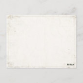 ヴィンテージガールクールスケッチ付きポストカード ポストカード (裏面)