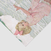 ヴィンテージガールサンディビーチ航海の海 薄葉紙 (詳細)