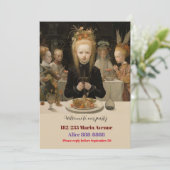 ヴィンテージガールズハロウィーン誕生日 招待状 (スタンド正面)