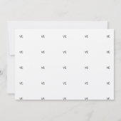 ヴィンテージガールズベビーシャワー招待状クラフトプラム 招待状 (裏面)