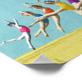 ヴィンテージガールズリーピングビーチ ポスター (角)