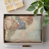 ヴィンテージガールズレッドヘアプリンセスデコパージュ 薄葉紙 (ギフト)