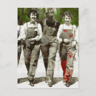 ヴィンテージガールズ – おもしろい,フェミニストアート ポストカード