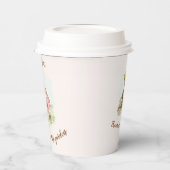 ヴィンテージガールチャイルドベイビーシャワーin the garden 紙コップ (左)
