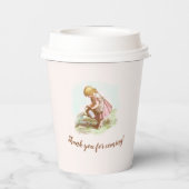 ヴィンテージガールチャイルドベイビーシャワーin the garden 紙コップ (裏面)