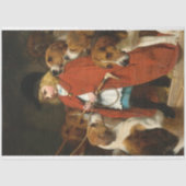 ヴィンテージガールドッグティッシュペーパー 薄葉紙 (正面)