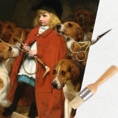 ヴィンテージガールドッグティッシュペーパー 薄葉紙