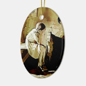 ヴィンテージガールバイ暖炉オーナメント セラミックオーナメント (左)