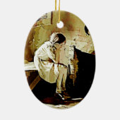 ヴィンテージガールバイ暖炉オーナメント セラミックオーナメント (裏面)