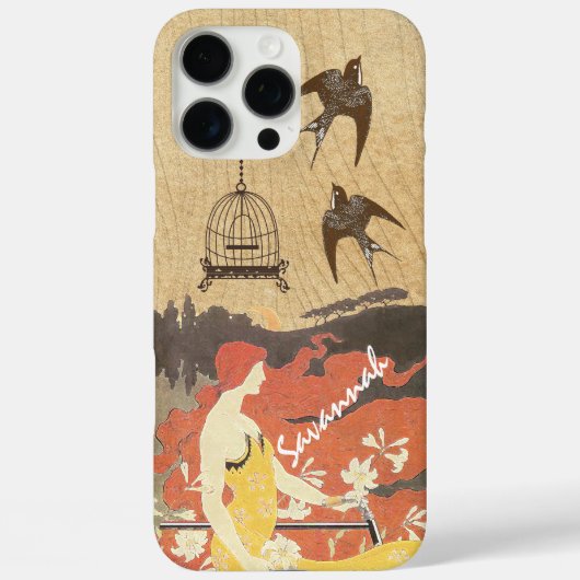 ヴィンテージガールバーズバードケージバイク Case-Mate iPhoneケース (裏面)