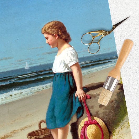 ヴィンテージガールビーチティッシュペーパー 薄葉紙