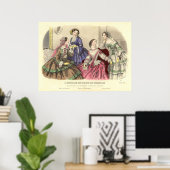 ヴィンテージガールフレンズby穴井東道瀬 ポスター (ホームオフィス)