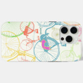 ヴィンテージガールブライトカラーズバイクパターンiPhone Case-Mate iPhoneケース (裏面 (横))