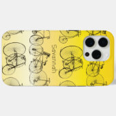 ヴィンテージガールレトロイエローバイグラデーションク Case-Mate iPhoneケース (裏面 (横))