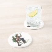 ヴィンテージガール女性のカーボーイ探し鏡彼女は無駄だ コースター (側面)