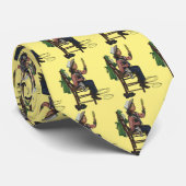 ヴィンテージガール女性のカーボーイ探し鏡彼女は無駄だ ネクタイ (ロール)