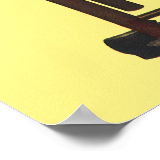 ヴィンテージガール女性のカーボーイ探し鏡彼女は無駄だ ポスター (角)