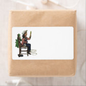 ヴィンテージガール女性のカーボーイ探し鏡彼女は無駄だ ラベル (インサイチュ)