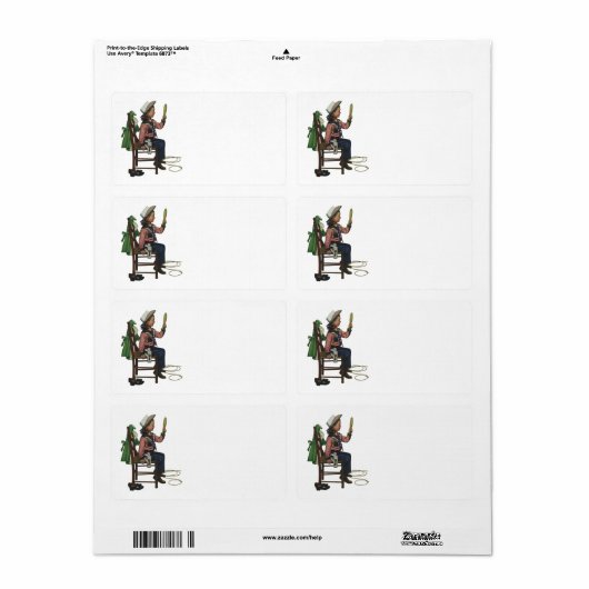 ヴィンテージガール女性のカーボーイ探し鏡彼女は無駄だ ラベル (フルシート)